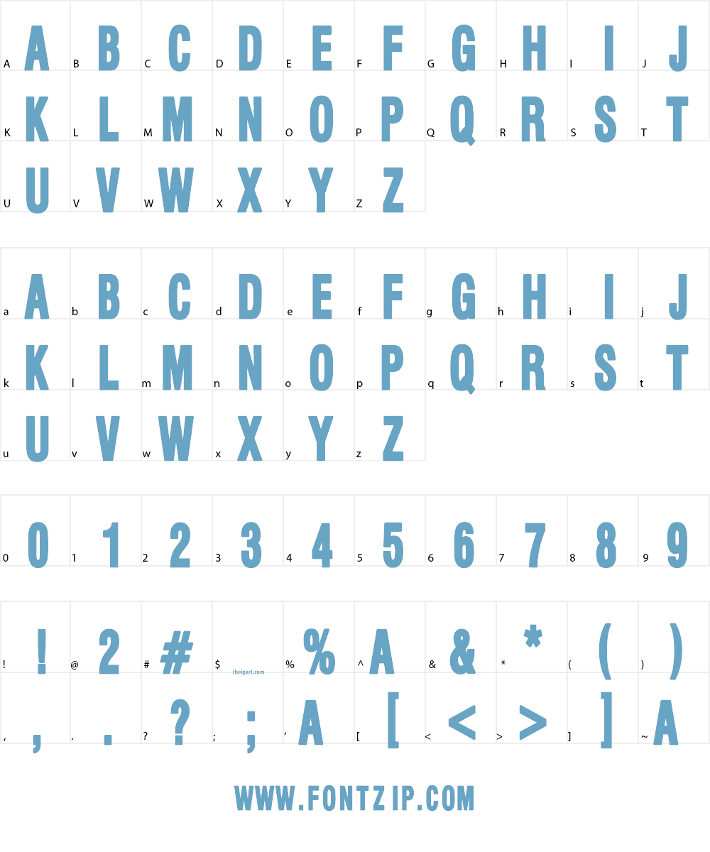 Born to Be Condensed Font Character